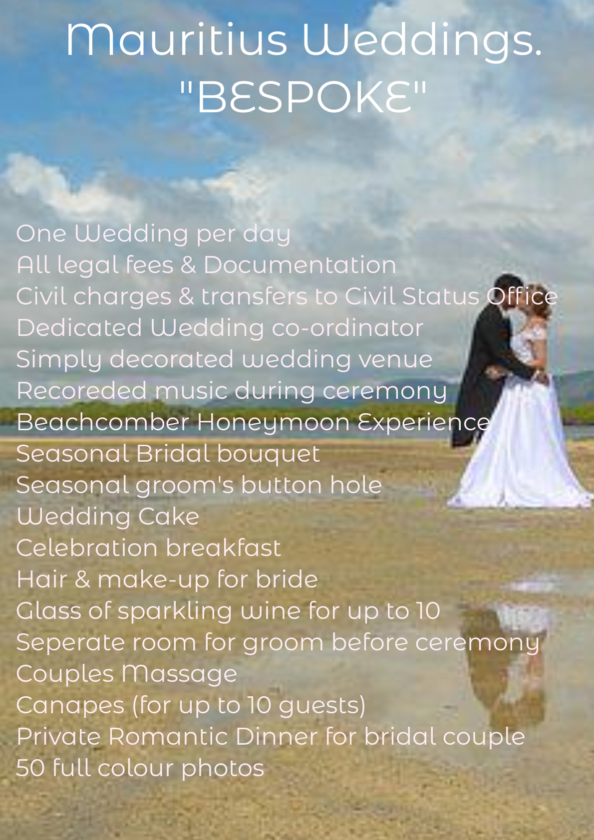 Beachcomber Wedding Packages in Mauritius