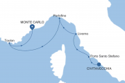 Civitavecchia (Rome) to Monte Carlo